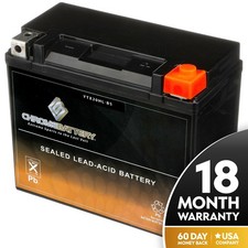 YTX20HL-BS High Performance - Maintenance Free - Sealed AGM Motorcycle Battery