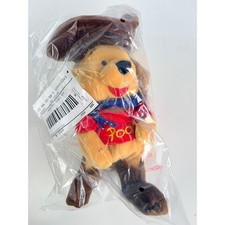 Disney Store Winnie the Pooh Cowboy Mini Bean Bag Plush 8" Western NWT