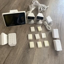 xfinity home security system sensor, camera, touch screen, keypad.