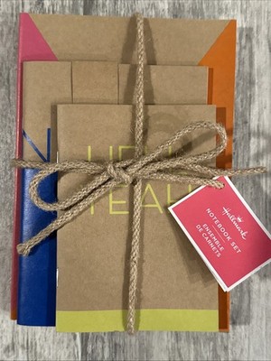 Hallmark Notebook Set Ensemble De Carnets 3 Pack Colorful Kraft Journals
