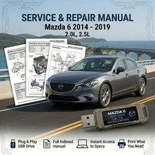Mazda 6 2014 2015 2016 2017 2018 2019 Service Repair Workshop Manual On Usb