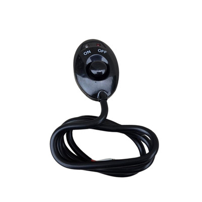 Universal Push Button On / Off Switch Blue Red LED Light 12V Black Housing