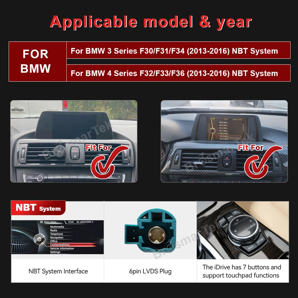 Für BMW F30 F31 F34 F32 10.25'' Display Car Screen Apple Carplay Android 14 32GB - Bild 2 von 4