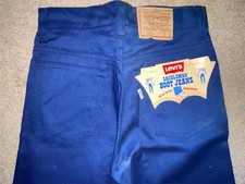 VTG 70S NEW BOYS KIDS LEVIS SADDLEMAN BOOT 25 X 27 DENIM JEANS