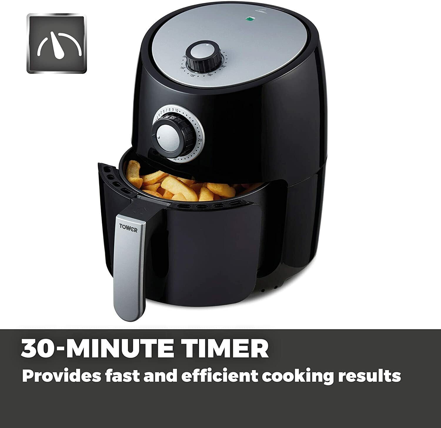 Tower T17023 Air Fryer Oven with Rapid Air Circulation and 30 Min Timer
