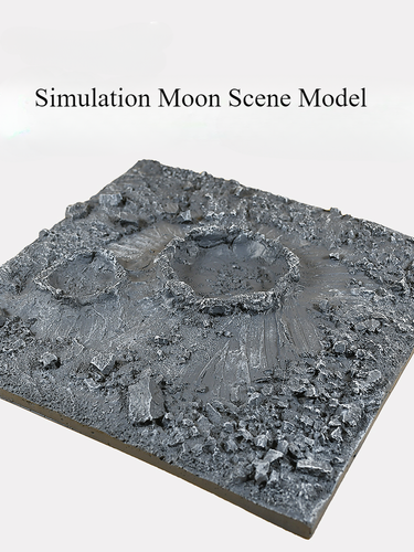Diorama Plattform Mond Modell Mond Planet Landschaft fertige Szene Display Requisiten - Bild 4 von 16