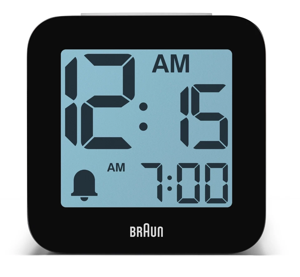 Braun BC25WP Design Wecker, Zeit Sprachausgabe, große Zeitanzeige, weiß, BC 25 - Bild 3 von 4