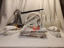 Nintendo Wii RVL-001 Console - White - W/ Cords Controllers - Tested Working