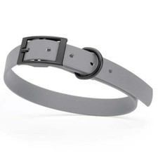 Dog Pet Waterproof Collar - W3/4" x L15"-18" - Battleship Gray