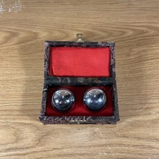 Ancient City Health Ball Factory Baoding Relaxation Silver Stress Balls & Box