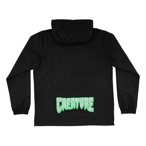 Santa Cruz Skateboards Coat Cruz Bond Bomber Jacket Black/White Stripe Rib - Picture 2 of 4