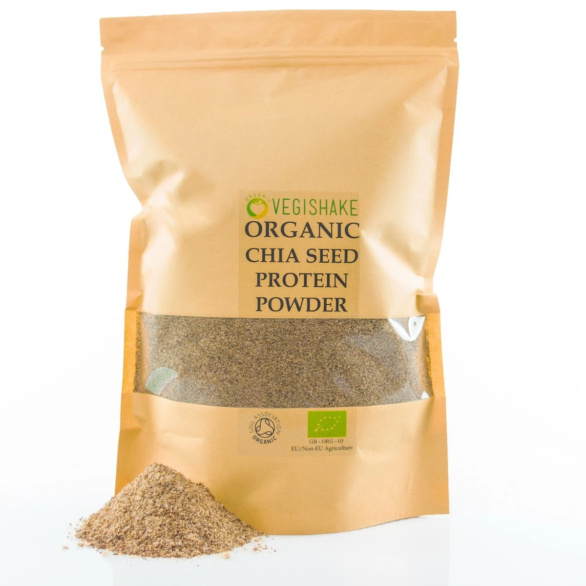 Organic Vegan Chia Seed BCAA Protein 30g Amino Acids Linden Pure Bulk