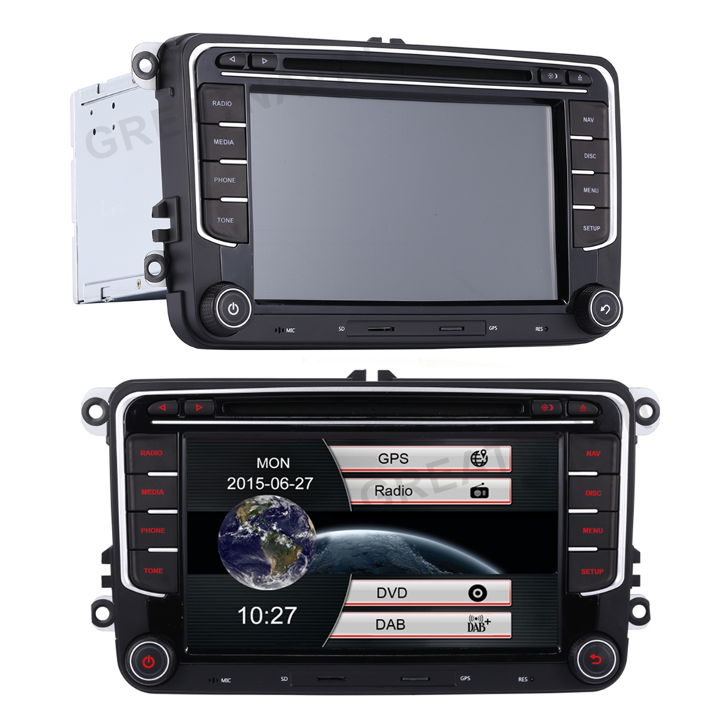 DAB+ Car Radio Stereo Sat Nav Bluetooth CD DVD For VW Golf T5