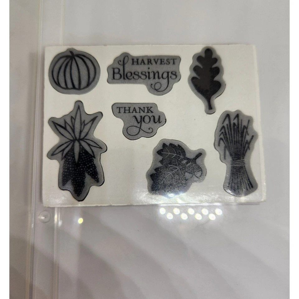 Juego de estampillas de 7 piezas a•muse Studio Harvest Blessings (abierto) Foto 2 de 4