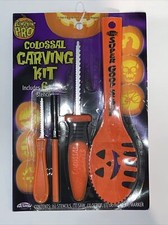 Pumpkin Pro Halloween Pumpkin Colossal Carving Kit 4 Tools 6 Stencils