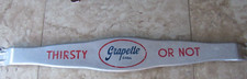 Vintage Grapette Soda Thirsty Or Not Advertising Door Push Aluminum RARE USA