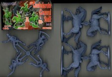 Chintoys 1/32 MOUNTED CONFEDERATE GENERAL STAFF Ameican Civil War Figure Set