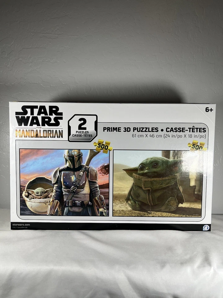 500 piezas Rompecabezas Star Wars The Mandalorian Disney Prime 3D Dos Rompecabezas Uno Sellado Foto 2 de 4