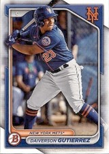 2024 BOWMAN PROSPECT NEW YORK METS - DAIVERSON GUTIERREZ #BP-59