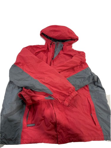 Full Zip Logo Hooded Rain Coat Jacket 