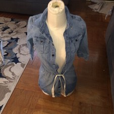 Polo Ralph Lauren Girls Size 10 Shirt Dress Blue Denim