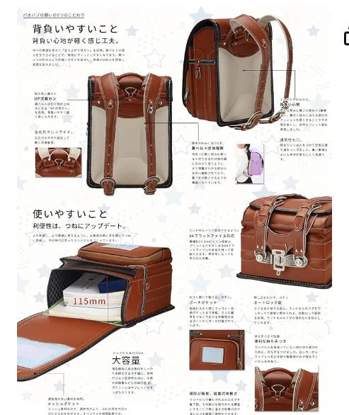 Randoseru Japanese School Bag BackpackVariations Japan New - Image 3 of 4
