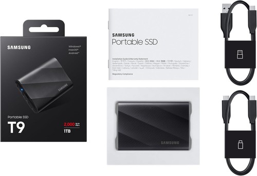 SAMSUNG T9 Portable SSD 2TB, USB 3.2 Gen 2X2 External Solid State Drive, Seq. Re - Picture 7 of 9