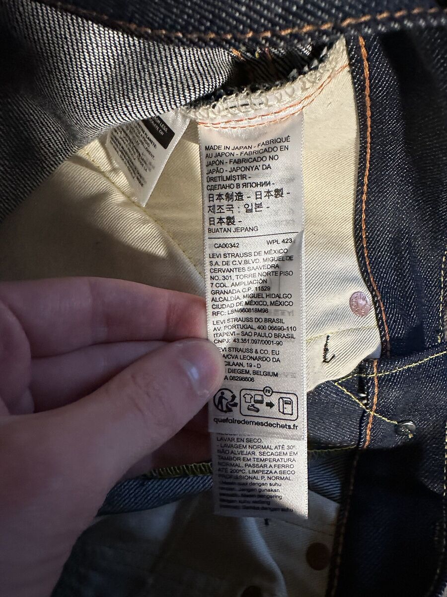 Levi's Vintage Clothing 1950's 701 Selvedge Denim Jeans Made Levi's Vintage Clothing 1950's 701 Selvedge Denim Jeans Made