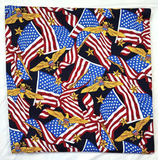 Cranston Patriotic American Flag Eagle Fabric 4.1 Yards Red White Blue USA Star
