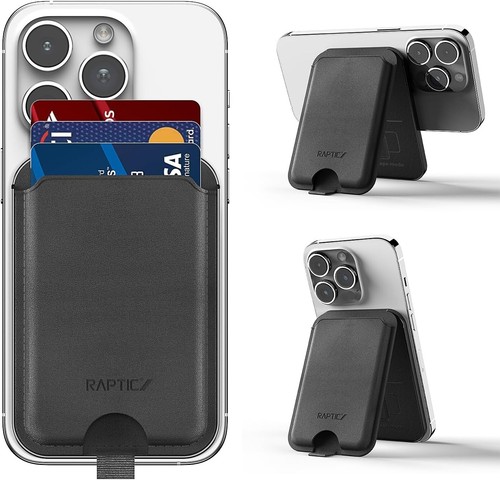 RAPTIC Magnetic Wallet Stand, iPhone Wallet with Adjustable Stand - Picture 9 of 10