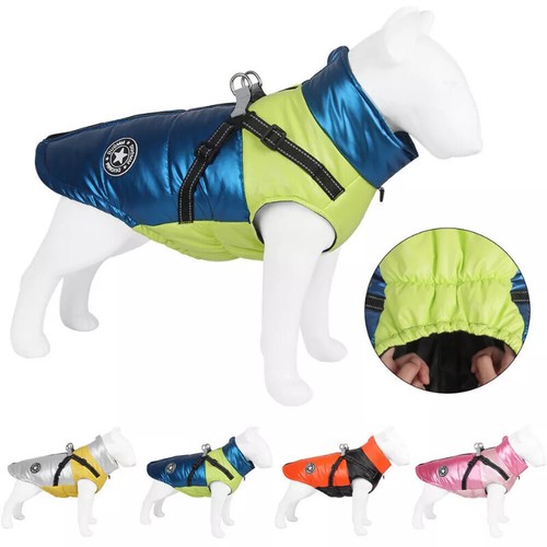 Autumn Winter Pet Vest Pet Puppy Dog Cat Warm Padded Coat Harness Zip