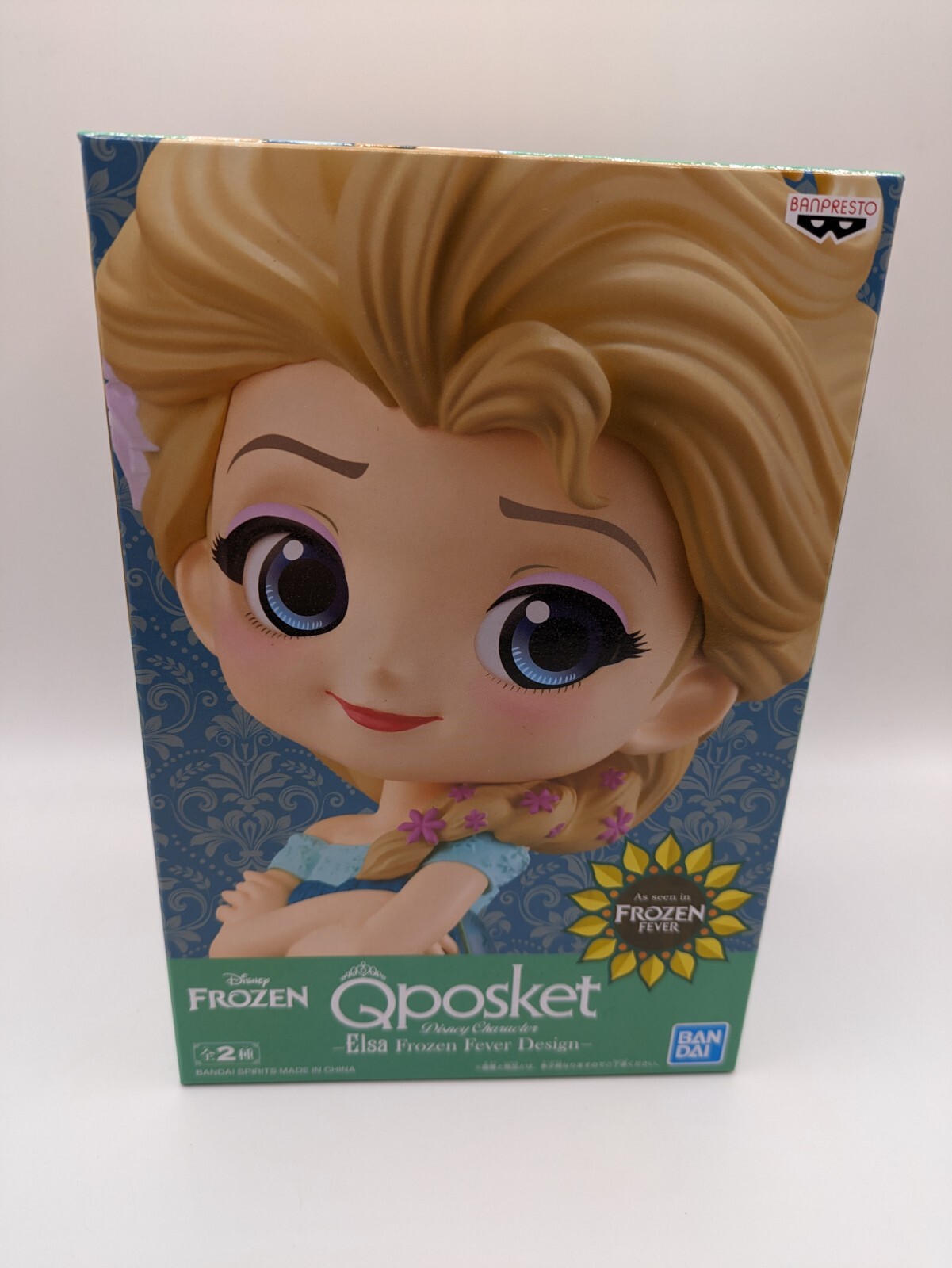 Q Posket Disney Elsa Frozen Fever Design Figure