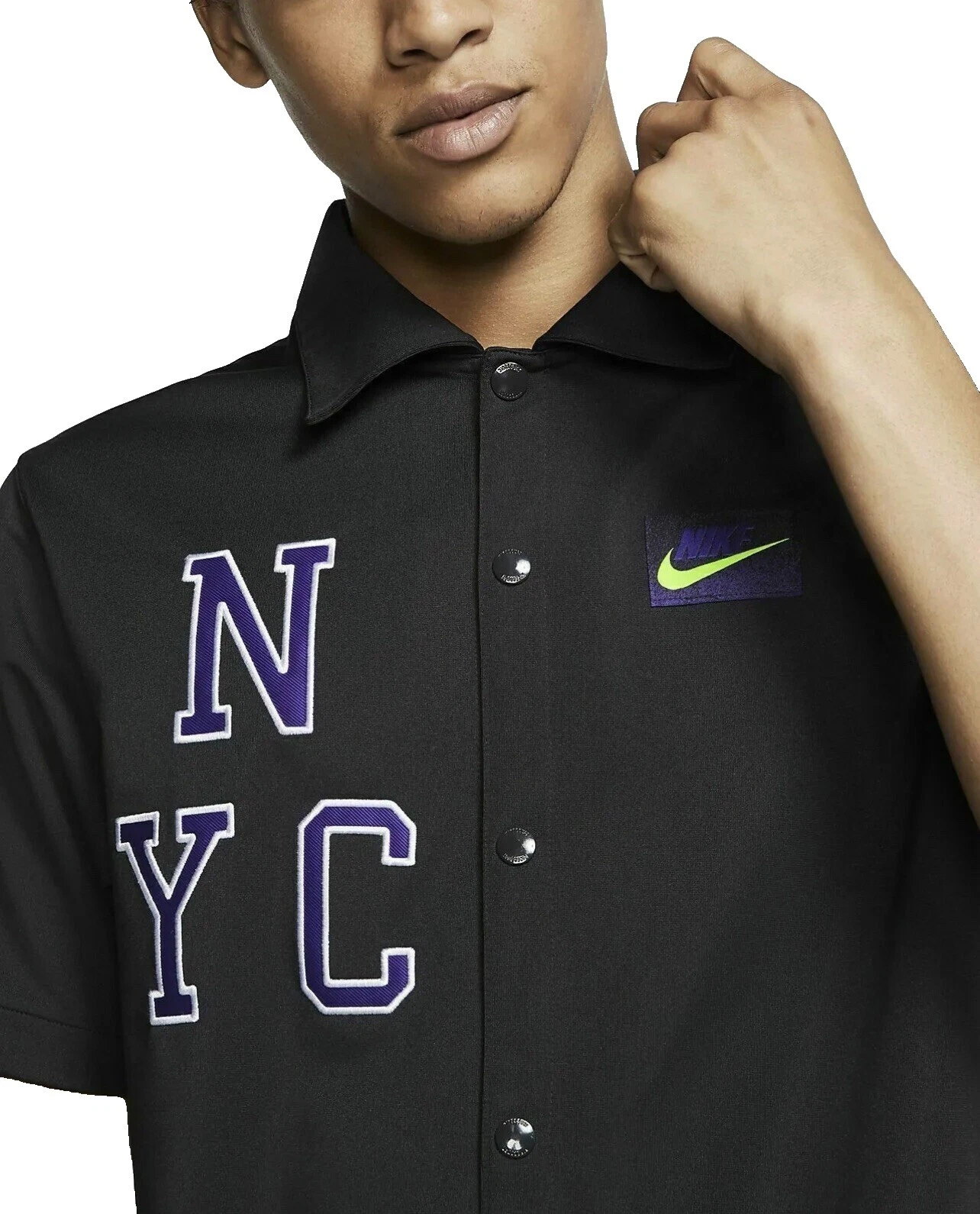 Nike Hombre Negro Ropa de tenis y deportes con Raqueta