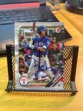 Diosbel Arias Autographed Signed Card Texas Rangers