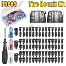 85pcs Car Tubeless Vacuum Tyre Puncture Repair Kit Screw Nails Tire Patch Plug