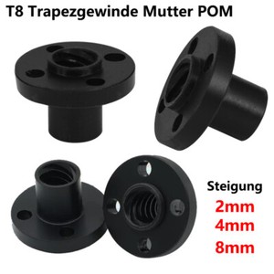 MAGICLULU Gewindewelle mit Mutter aus Edelstahl für Schrittmotor Gewindestange Welle für Werkzeugmaschinenführungen Drucker Z-achse MAGICLULU Gewindewelle mit Mutter aus Edelstahl für Schrittmotor Gewindestange Welle für Werkzeugmaschinenführungen Drucker Z-achse