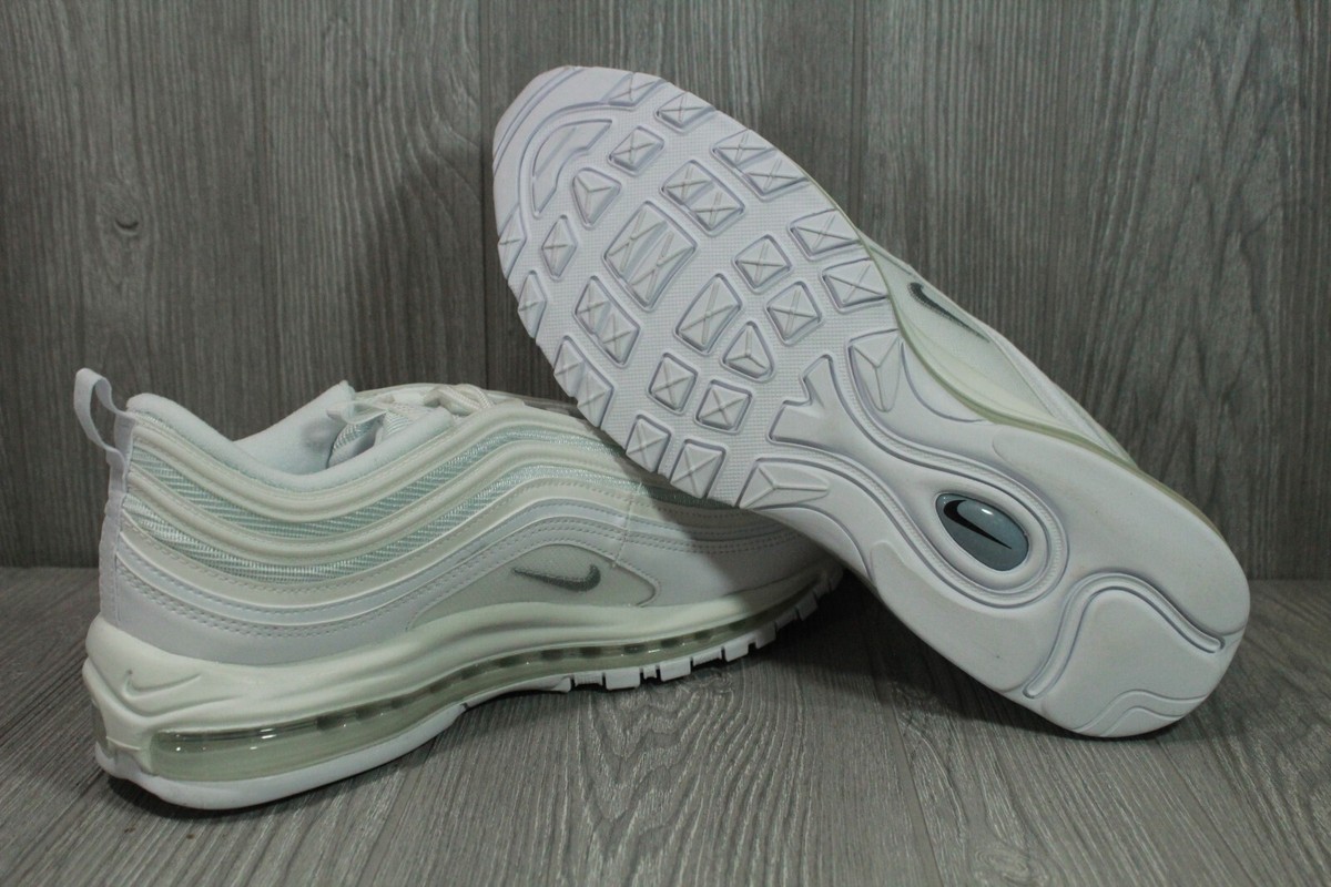 Nike Air Max 97 Triple White Wolf Grey Running Shoes 921826-101 