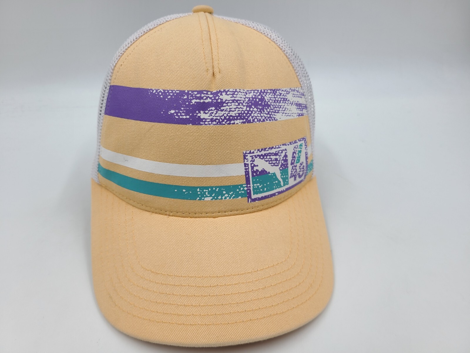 Women Puma Mesh Trucker Snapback Hat Cap Baseball Soccer Outdoors Orange White