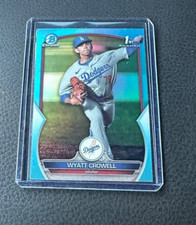 2023 Bowman Draft Chrome Wyatt Crowell 1st Sky Blue Refractor