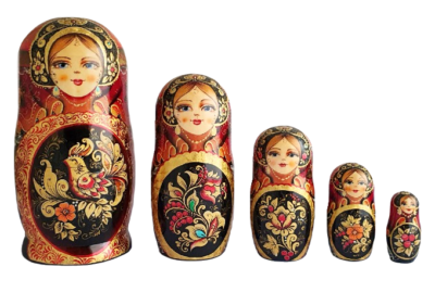 Matriochkas Russes Peintes à La Main – Poupées Emboîtables Par Voronina – Artisanat Russe