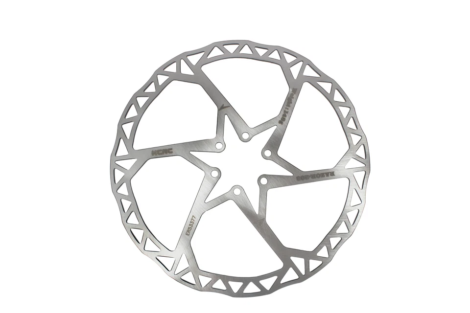 KCNC Razor Mountain Cyclocross Bicicleta MTB Rotor de freno de disco 203 mm Plateado Foto 2 de 4