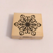 savvy stamps large Snowflake winter rubber stamp