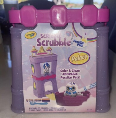 Crayola Scribble Scrubbie Peculiar Pets Palace Playset with Unicorn and Yeti
