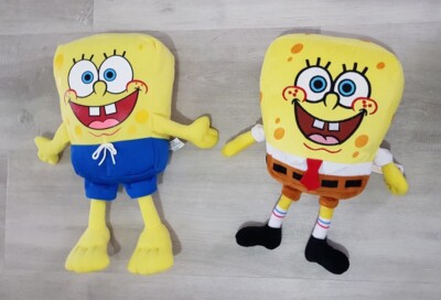 2 x SPONGEBOB SCHWAMMKOPF IN BADESHORTS Stofftier MATTEL 2004 Nickelodeon RAR