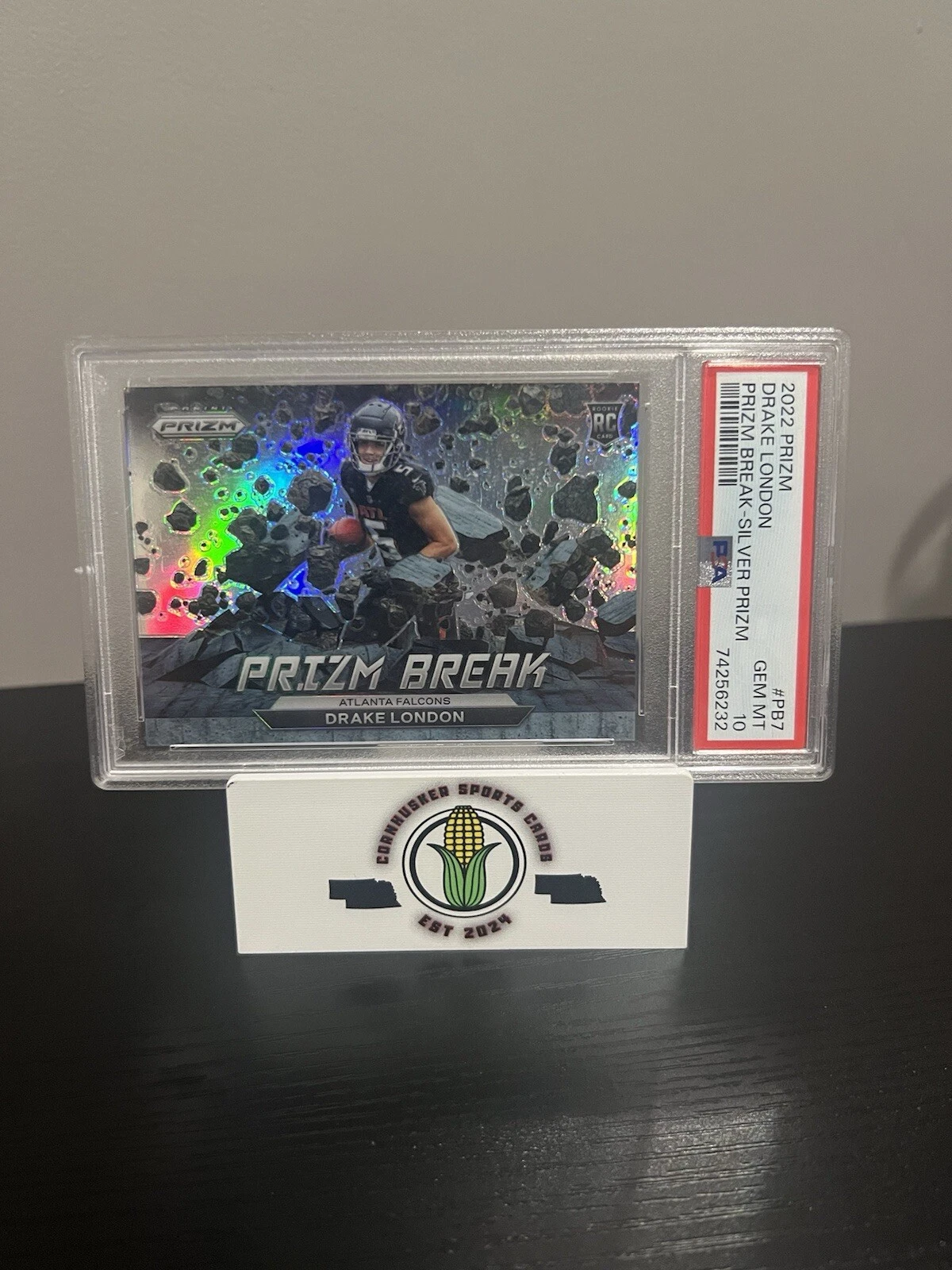Drake London Panini Prizm Prizm Break #PB7 Silver Prizm