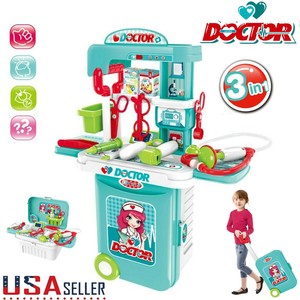 Juguete Niños KIT MÉDICO FINGIR JUEGO médico Kit Conjunto de Juego práctico  Maleta 🌲 🌲 | eBay