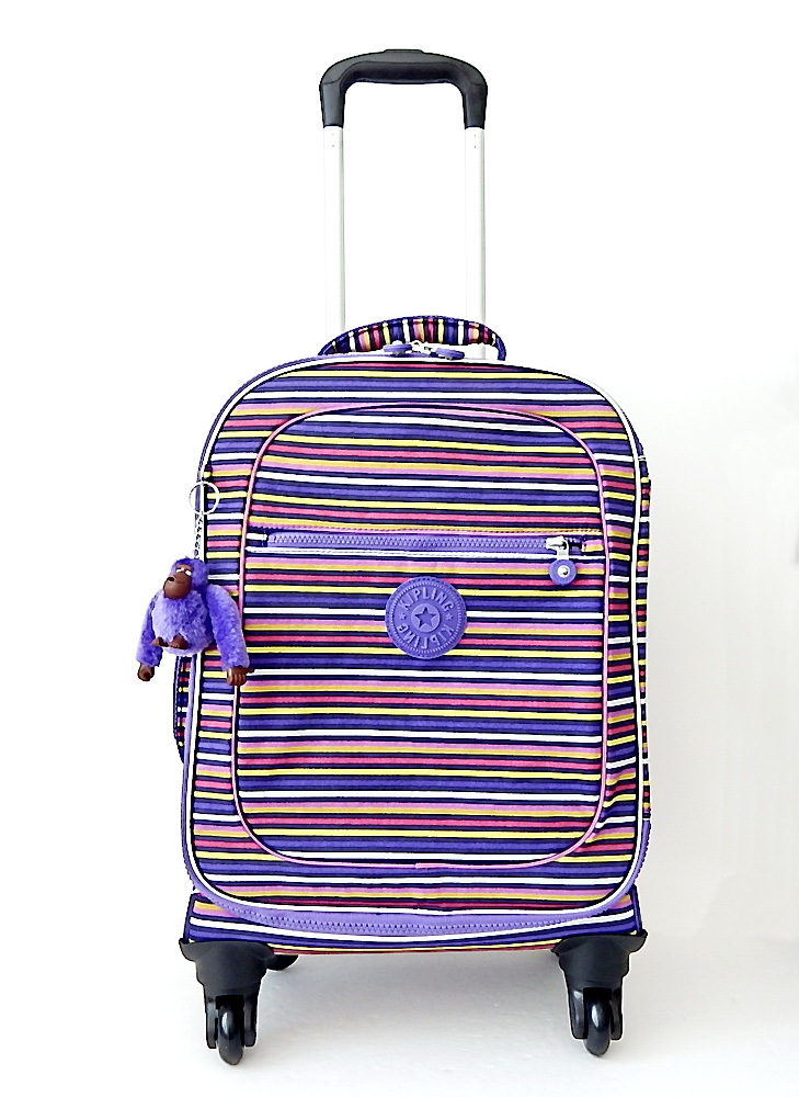 NWT Kipling Rolling Suitecase 27 Litres With Furry Monkey