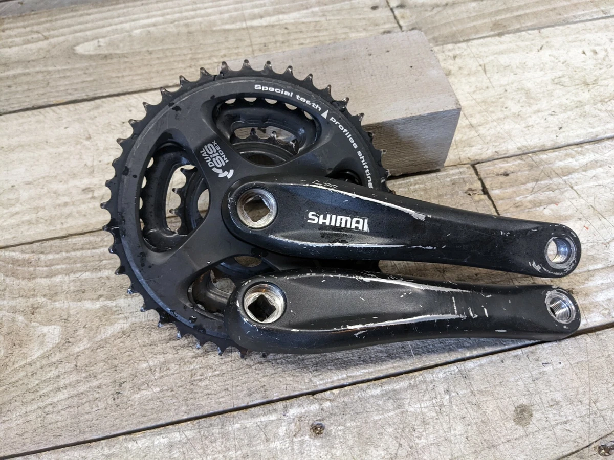 Shimano Tourney 170mm Black 3x Cranks 24-34-42 Square Taper Mountain Hybrid