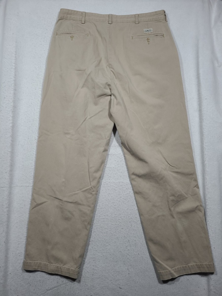 パンツ NOS POLO Cotton Chino Slacks W36L30 Polo Ralph Lauren Chino Pants Men's W36 x L30 Black Cotton