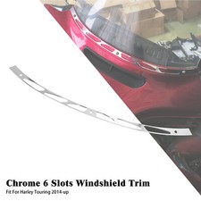 Chrome Fairing Windshield Trim Fit For Harley Touring Flht Flhx Flhtk 2014-2023 Chrome Fairing Windshield Trim Fit For Harley Touring Flht Flhx Flhtk 2014-2023